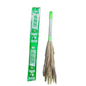 SSS Steel Handle Green Grass Broom